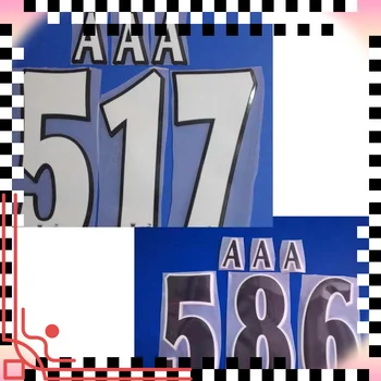 1997 2006 Ретро стекающиеся значки с индивидуальной печатью номера и имени железом на винтажных поделках