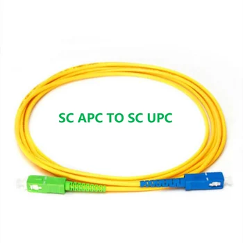 20шт SC APC-SC UPC Симплексный Оптический Патч-Корд SM LSZH Кабель 3,0 мм SC/ APC-SC/UPC FTTH волоконно-оптическая перемычка