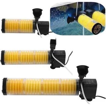 3 в 1 съемные DIY водяные направление глубокий регулируемый аквариум погружной насос Аквариум фильтр фильтр насос кислорода