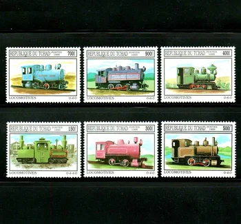 6 шт./компл. Новая почтовая марка Чада 1999 Классические железнодорожные марки MNH