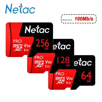 Netac Pro Micro SD SDXC Карта P500 256 ГБ 128 ГБ 64 ГБ TF Карта U3 V30 До 100 МБ /с. 32 ГБ 16 ГБ Micro SDHC Карта U1 Компьютер Видео Автомобиль