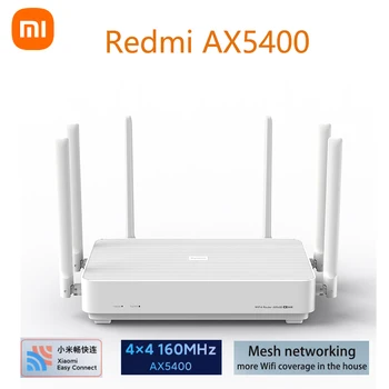 Xiaomi Redmi AX5400 Wifi Маршрутизатор Сетчатая Система WiFi 6 4K QAM 160 МГц Высокая Пропускная Способность 512 МБ Памяти для Домашней Работы С Приложением Xiaomi