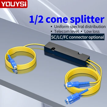 YOUYSI splitter 1/2 оптоволоконный разветвитель SC 1/2 косичка FC1-2 телекоммуникационного класса SC1: 2 универсальный для China Unicom Mobile Telecom