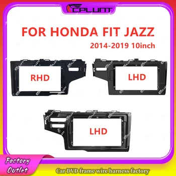 Автомобильный адаптер для рамки DVD-диска для HONDA FIT JAZZ 2014-2019 10-дюймовый комплект приборной панели для Android-радио