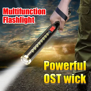 Бейсбольная бита Светодиодный фонарик OSL Torch Super Bright Baton Фонари из алюминиевого сплава для аварийного наружного освещения Тактические фонари