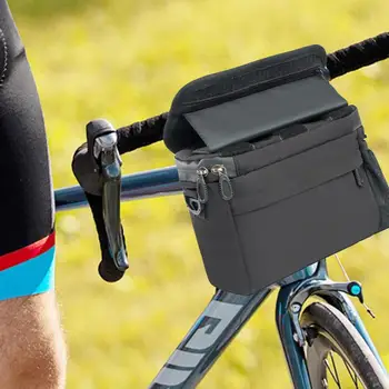 Велосипедная сумка на руль, велосипедная дорожная сумка, водонепроницаемые велосипедные сумки на руль с держателями для телефонов, многофункциональный дизайн для улицы