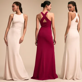 Весеннее сексуальное модное женское вечернее платье с перекрестным ремешком на спине 2023 года