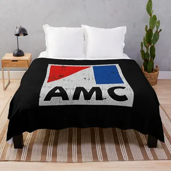 Винтажная футболка AMC American Motors Corporation, плед, пляжное одеяло, плед на диван