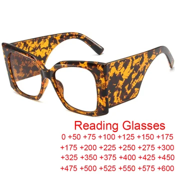 Винтажные роскошные очки в квадратной оправе Женские 2023 года, компьютерные очки большого размера с защитой от синего света, очки для чтения, очки по рецепту