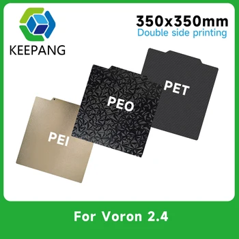 гибкая Монтажная пластина PEO PET PEI 350x350mm для Демонтажа Voron 2.4 Лист Пружинной Стали PEI для FYSETC Voron 2.4 Магнитный Лист PEO
