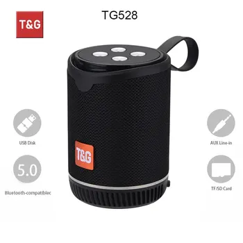 Динамик Bluetooth TG528, мини Портативный наружный беспроводной громкоговоритель, сабвуфер, встроенный микрофон, поддержка TF-карты, FM-радио, MP3