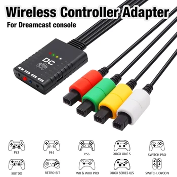 для DC-Игровой Консоли Беспроводной Bluetooth-совместимый Контроллер Адаптер 4в1 Разъем для Wii-Switch Игровая Ручка PS4-PS5 K1KF