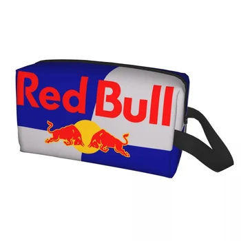 Дорожная сумка Kawaii Red Double-Bull для женщин, косметический Органайзер для косметики, Набор для хранения косметики Dopp