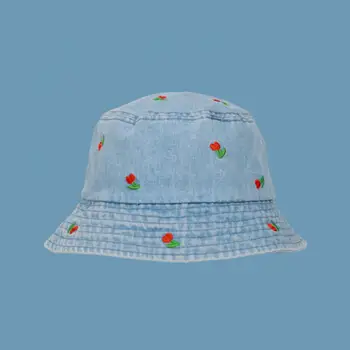 Дышащая шляпа для бассейна Винтажные вышитые женские рыбацкие шляпы Стильная Складная Ветрозащитная Солнцезащитная женская шляпа