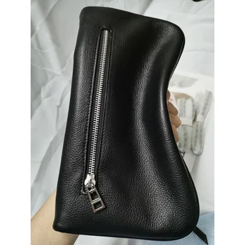 Женская сумка 2022 из натуральной кожи, классическая Черная сумка-мессенджер, модная сумка на цепочке, украшенная крыльями, Наплечная сумка