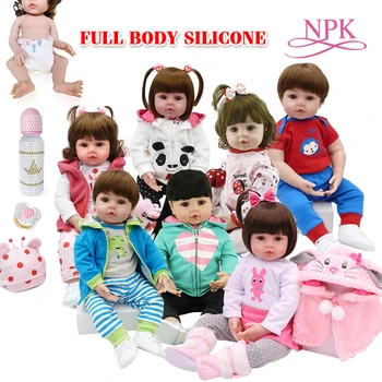 Игрушка для всего тела силиконовая водонепроницаемая игрушка для ванны популярные возрожденные куклы для малышей bebe doll reborn реалистичный подарок с жемчужной бутылочкой