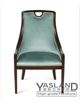 Индивидуальный американский обеденный стул из цельного дерева в стиле Ретро из искусственной кожи, французский Современный Книжный стул из потертой ткани, Гостиная, кабинет, Кафе