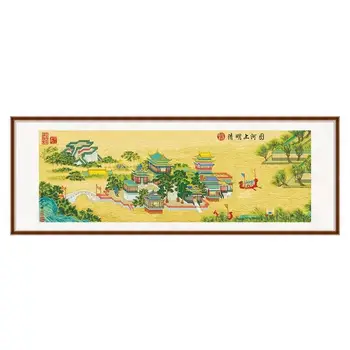 Китайские наборы для вышивания крестиком своими руками, наборы для вышивания и рукоделия, роспись вдоль реки Во время фестиваля Цинмин