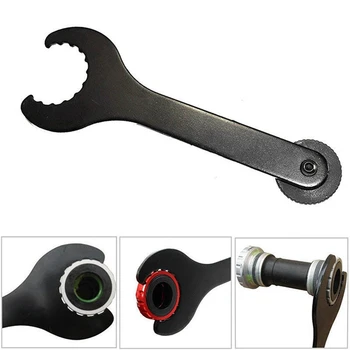 Ключ для крепления велосипеда, встроенный ключ для средней оси + Инструмент для кривошипной крышки, Инструмент для обслуживания велосипеда