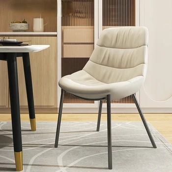 Кухонные обеденные стулья, современная скандинавская гостиная, легкие Роскошные обеденные стулья из искусственной кожи, Табуреты для отдыха, мебель для столовой