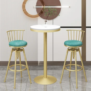 Кухонный Европейский барный стул С высоким металлическим дизайном, стулья для гостиной, Офисная гостиная, Sillas Para Comedor, Украшение интерьера