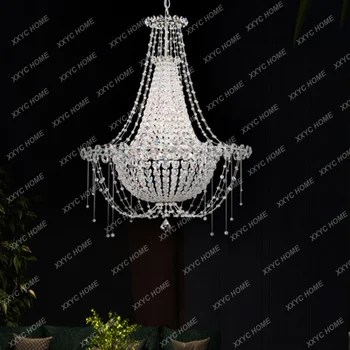 Легкая роскошная хрустальная люстра, дизайнерский Постмодернистский креативный светильник для столовой в роскошной гостиной отеля Villa