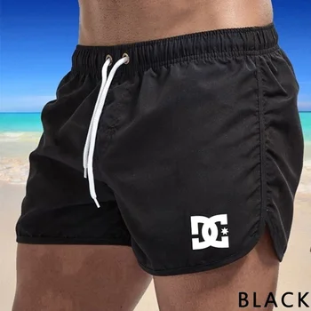 Летние мужские пляжные шорты с принтом в виде кошачьей лапы, спортивная повседневная одежда для фитнеса, модный тренд, мужские пляжные спортивные брюки на шнурке, S-3XL
