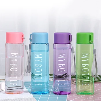 летняя Пластиковая бутылка для питья большой емкости объемом 500 мл, Чашка для кофе, сока, Спортивная Чашка для воды, бутылка для воды