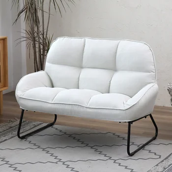 Мини-2-местный диван-кровать с мягким толстым хлопковым бельем, кресло-шезлонг для отдыха Moon Egg, компактная мебель