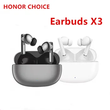 Наушники Honor Choice X3 TWS Bluetooth 5.2 Шумоподавление с двойным микрофоном, 36-часовая игра с низкой задержкой заряда батареи