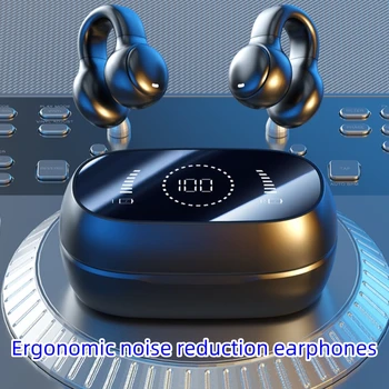 Наушники, совместимые с Bluetooth, маленькие прозрачные наушники с сенсорным управлением, наушники TWS с шумоподавлением для iPhone 12 13 X