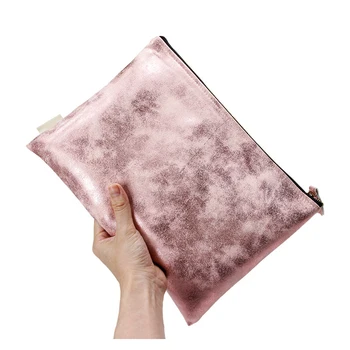 Новая портативная розовая женская сумка на молнии из искусственной кожи, клатч для хранения мелочи, сумка для кисточек для макияжа, дорожная косметичка