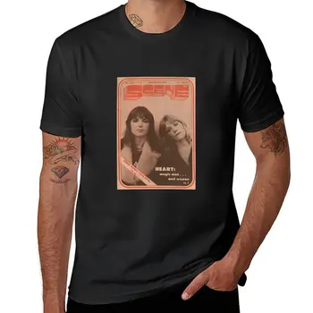 Новая футболка с изображением сердца Энн и Нэнси Уилсон, рубашка с животным принтом для мальчиков, летний топ, футболка для мужчин