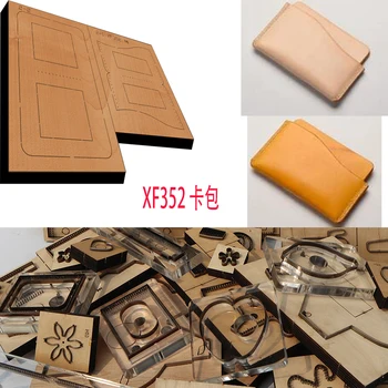 Новое японское стальное лезвие, Деревянная сумка для карточек, Кожаный перфоратор, ручной инструмент, форма для вырезания ножей XF352, кожаные инструменты