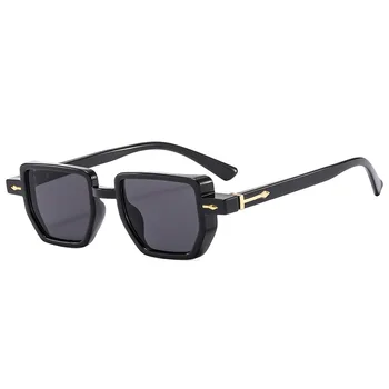 Новые маленькие нерегулярные персонализированные солнцезащитные очки с заклепками женские мужские 2023 Устойчивые к ультрафиолетовому излучению очки для вождения в стиле стимпанк оттенки ретро-рейв-вечеринок