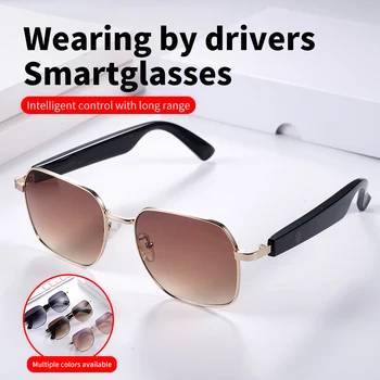 НОВЫЕ умные очки Bluetooth Для мужчин и женщин, наушники, музыка, беспроводные солнцезащитные очки с анти-синим светом, подходящие для вождения в играх, путешествий