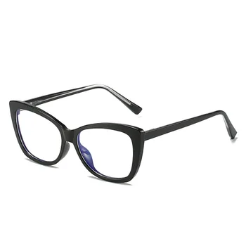 Новый тренд, модные оптические антисиневые очки в стиле пэчворк, женские винтажные леопардовые компьютерные очки, женские очки-окуляры