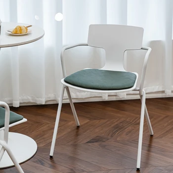 Обеденный стол для кабинета, стулья для спальни, современные поручни, Домашний обеденный стул, Скандинавская Простая спинка, Muebles Hogar, Мебель для салона QF50DC