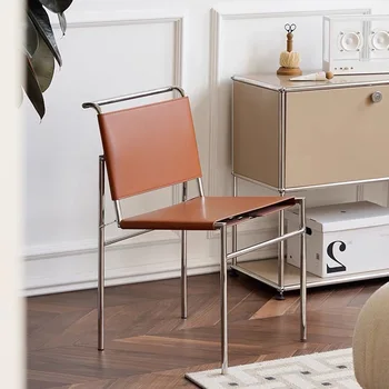 Обеденный стул в скандинавском стиле под старину, домашний стол для переговоров в офисе Bauhaus, Современный простой акцент на спинке, мебель для дома sillas de comedor