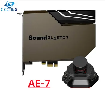 Оригинальная Звуковая Карта Настольного компьютера Sound Blaster AE-7 Высокого качества 5.1 PCI-E Music, Movie Games