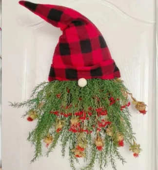 Очаровательные подвесные украшения в виде головы гнома из рождественской ткани, создающие домашнюю атмосферу, добавляющие причудливого шарма Вашему праздничному декору