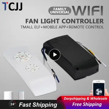 Переключатель Дистанционного Управления Tuya Wifi Smart Adjust Speed Remote Controller Kit Diy Потолочный Вентилятор Controller Light Потолочный Вентилятор Лампа