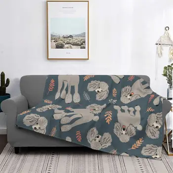 Плюшевое одеяло для пуделя, подарок для любителя животных, креативное одеяло для дома, коврик 125*100 см