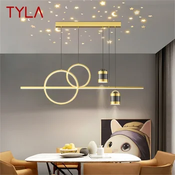 Подвесной светильник TYLA Nordic, креативные светодиодные винтажные светильники, декоративные для домашней гостиной, столовой, золотые люстры