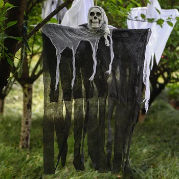 Подвесные украшения из скелетов-призраков на Хэллоуин, Grim Reapers для лучших уличных украшений на Хэллоуин