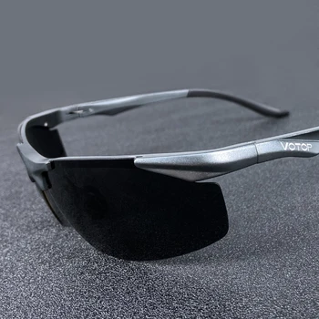 Поляризованные солнцезащитные очки VOTOP Мужские линзы с антибликовым покрытием UV400 в алюминиевомагниевой оправе Солнцезащитные очки для вождения Рыбалки путешествий
