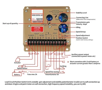 Регулятор скорости ESD5500E для регулятора частоты вращения генератора