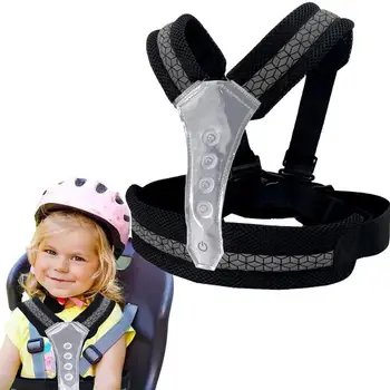 Ремни безопасности для мотоциклов для детей, ремни безопасности для велосипедов для детей, Светоотражающие Дышащие плечи, ремни безопасности для пассажиров, сиденье для защиты от падения