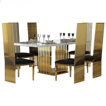 Роскошные обеденные стулья из золотистого металла Используются с обеденным столом, креслом Sillas De Comedor, шезлонгами Salle Manger, кухонной мебелью Sillas