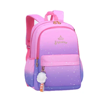Рюкзаки AIWITHPM с градиентом, школьные сумки для милых девочек, водонепроницаемые рюкзаки, пакеты для ноутбуков, студенческие легкие сумки большой емкости.
